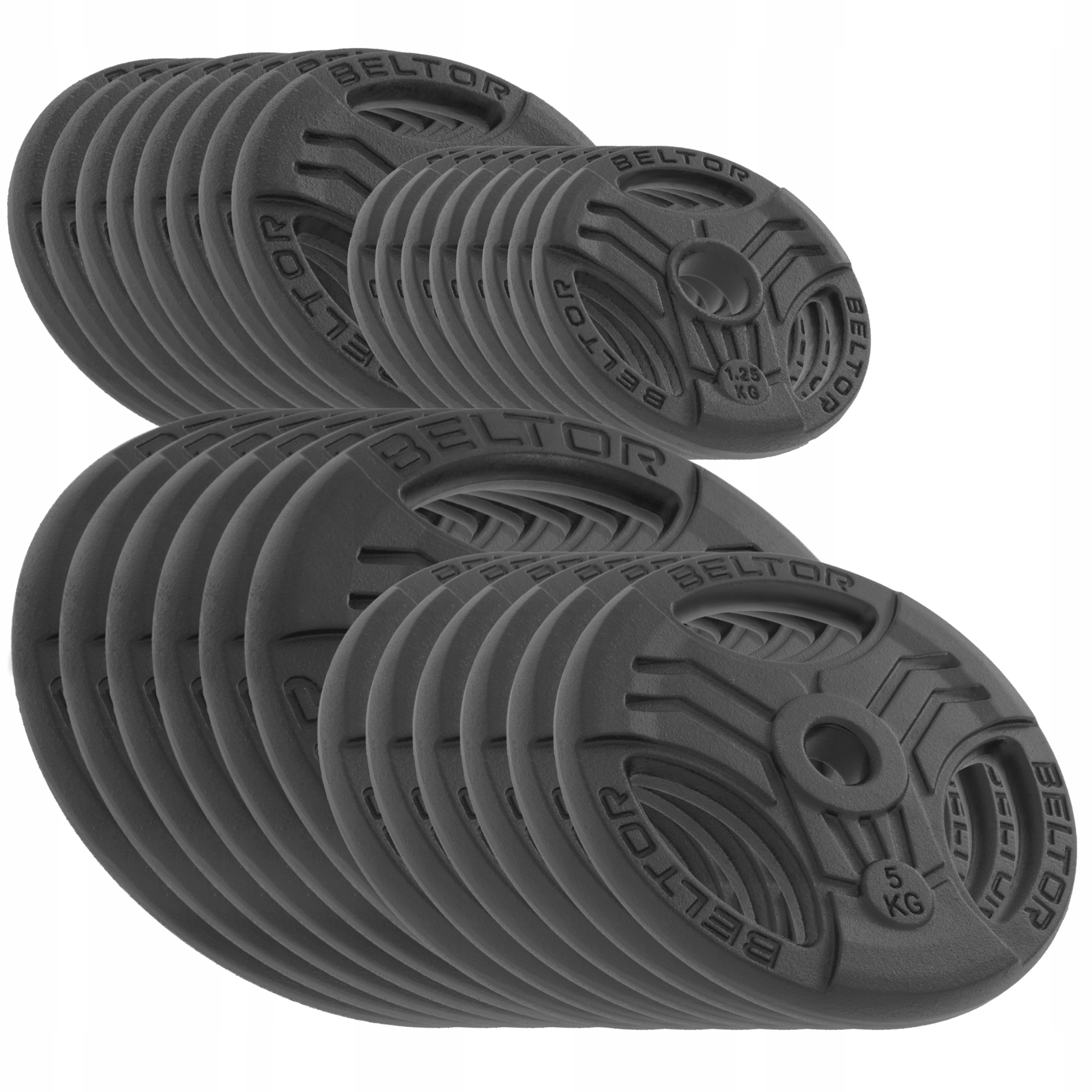 Beltor Zestaw 120KG Obciążenie Fastgrip Żeliwne Fastgrip Kierownica 26MM