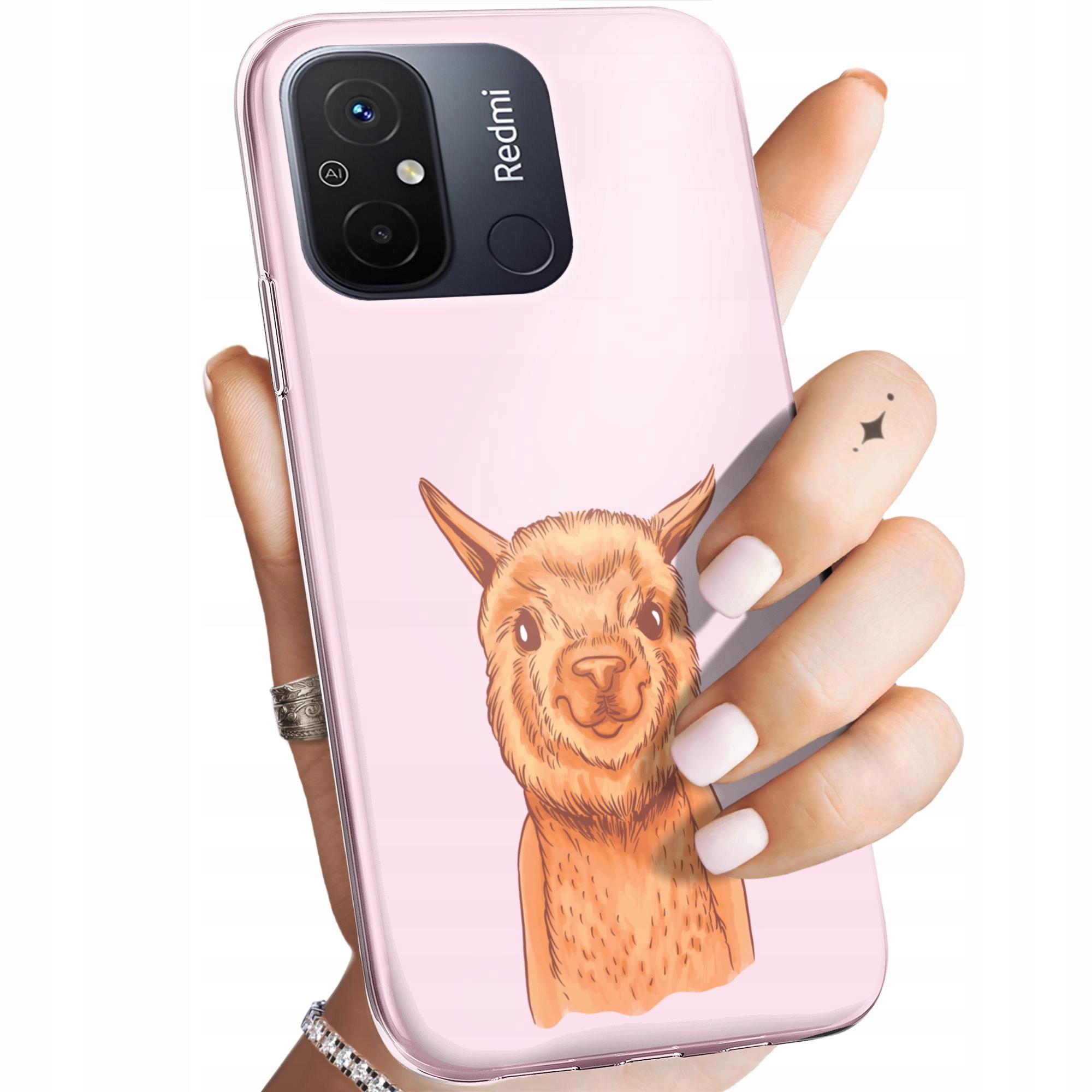 Etui Do Xiaomi Redmi 12C Lama Alpaka Andy Obudowa Pokrowiec Case