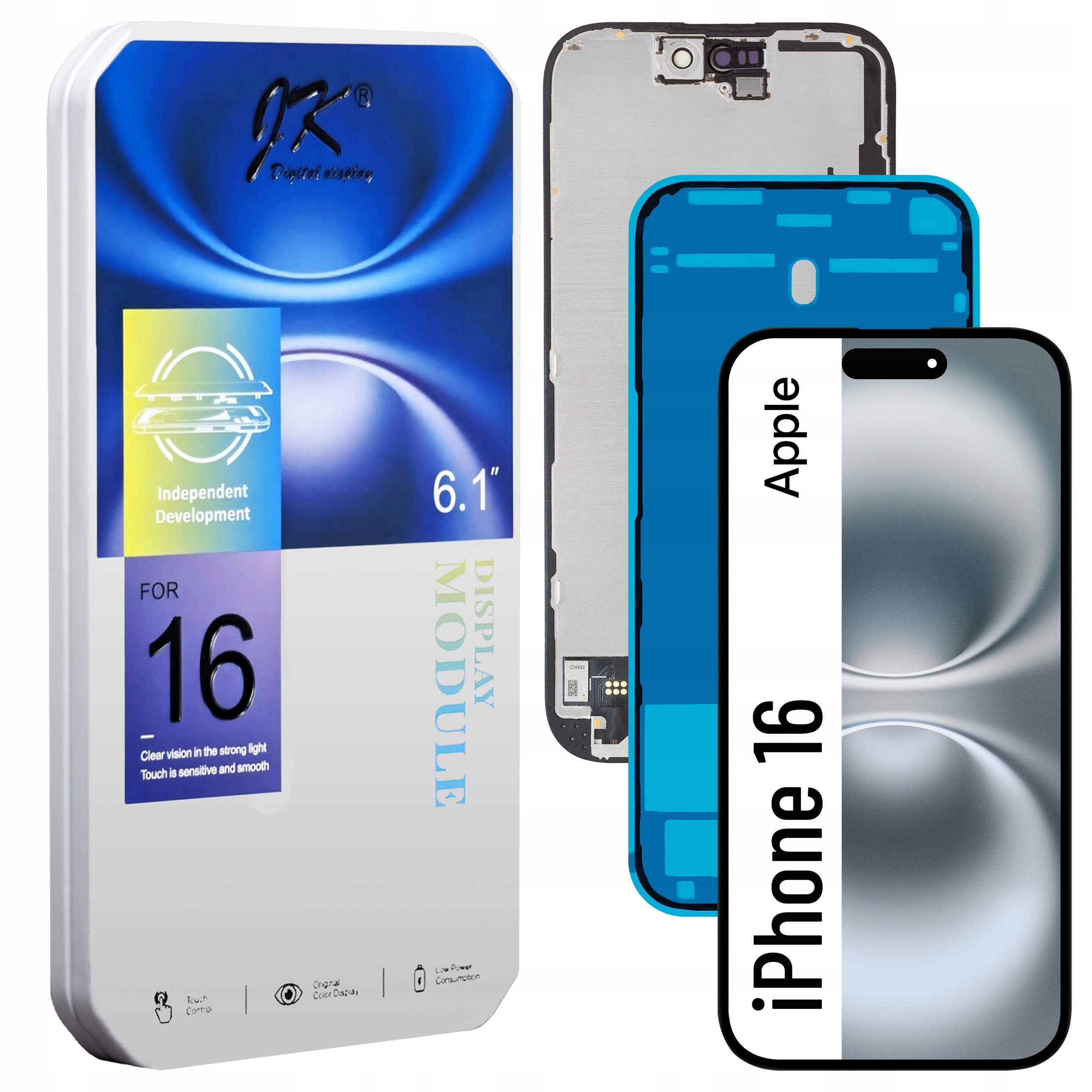 Incell pre iPhone 16 LCD displej IC čip True Tone Jk Matrica