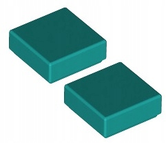 

Lego Płytka Pł 1x1 C. Turkusowa (3070/6213782) x2