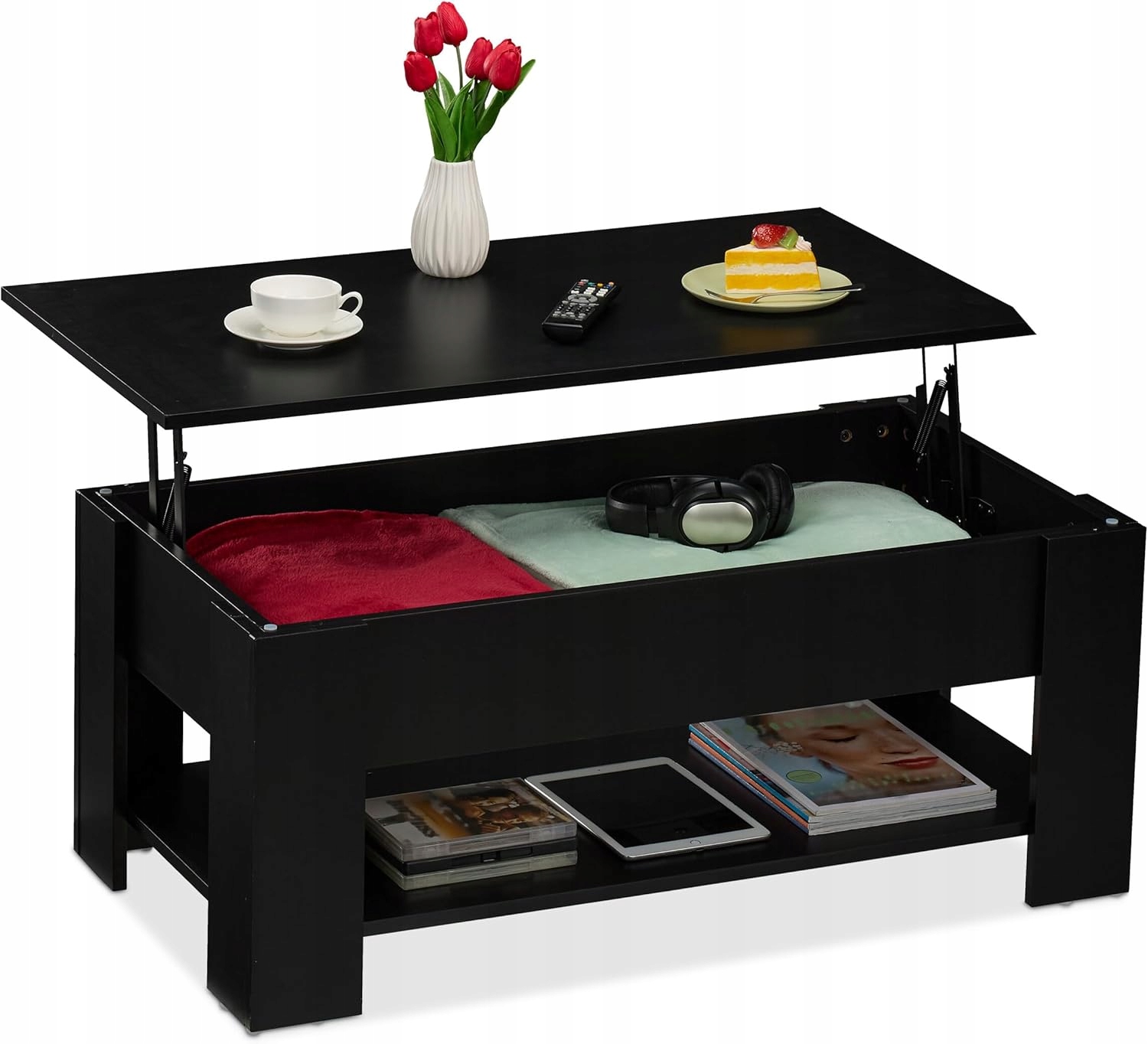 NOWOCZESNA ŁAWA STOLIK Z PODNOSZONYM BLATEM SCHOWKIEM SALON POKÓJ