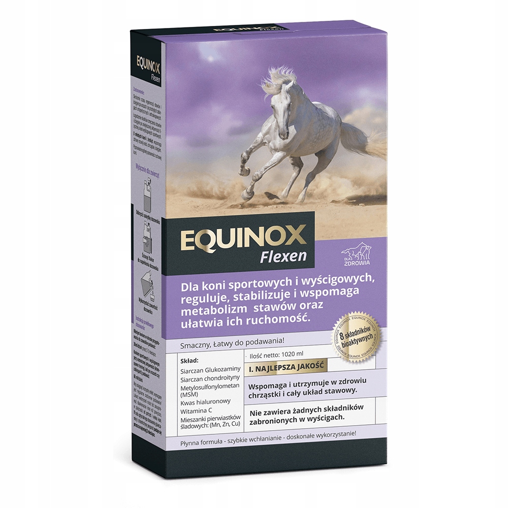 Suplement Na Stawy Dla Koni Equinox Flexen 1L Msm, Chondroityna