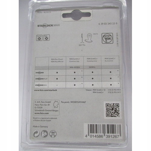 Nóż segmentowy Fein Kod producenta 63903243210