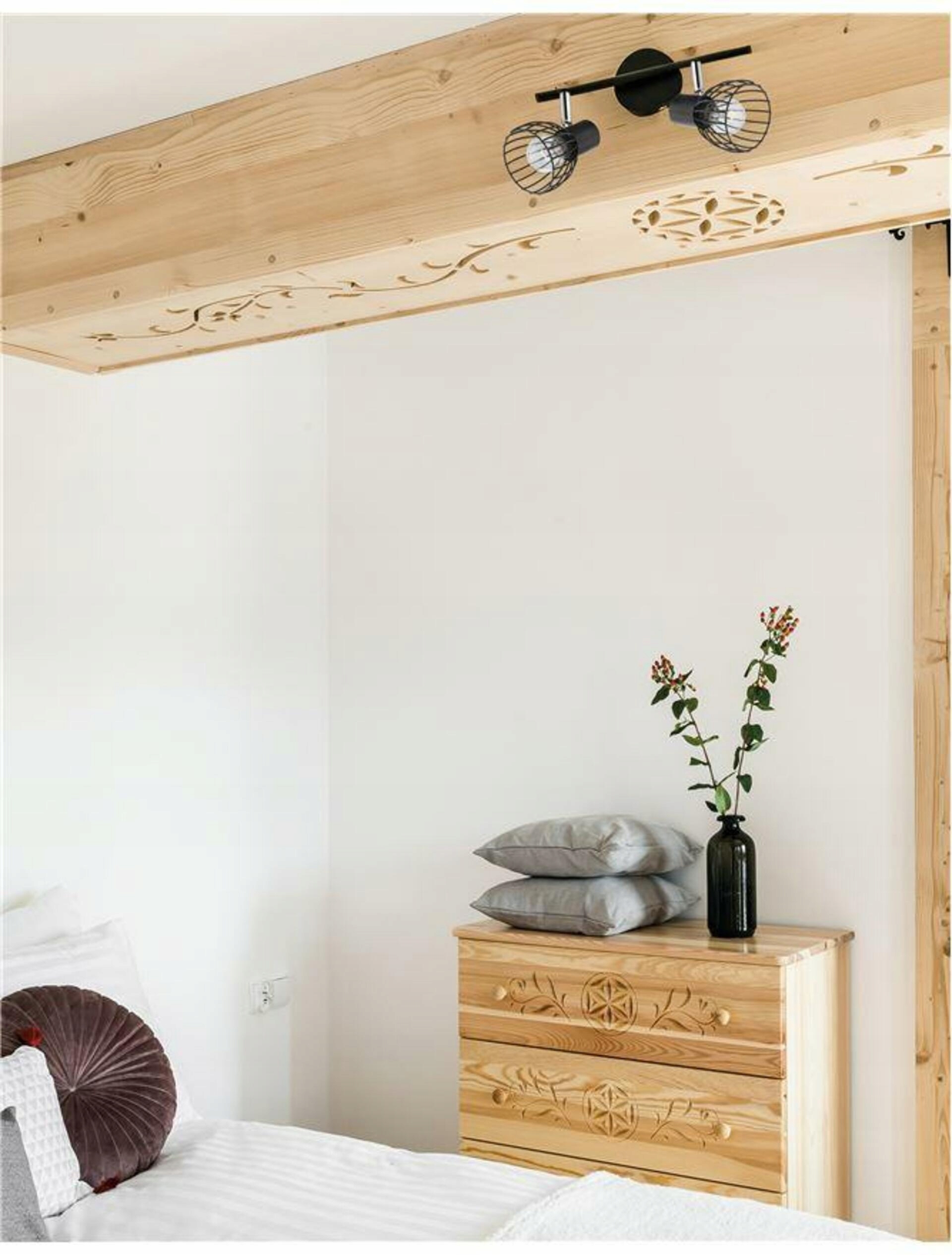 Nova Luce bodové svítidlo Fiumicino matný černý kov E14 2x5W 230V IP20 bez