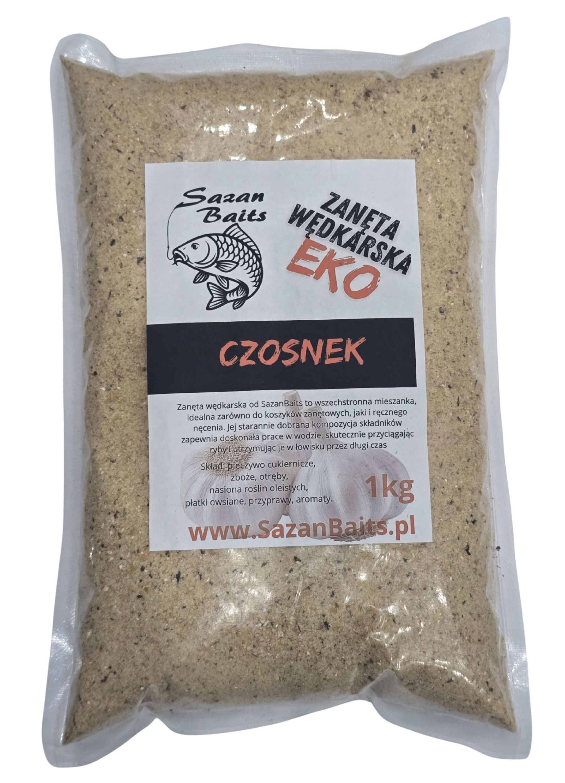 Zanęta wędkarska Dla Ryb SazanBaits 1kg Czosnek