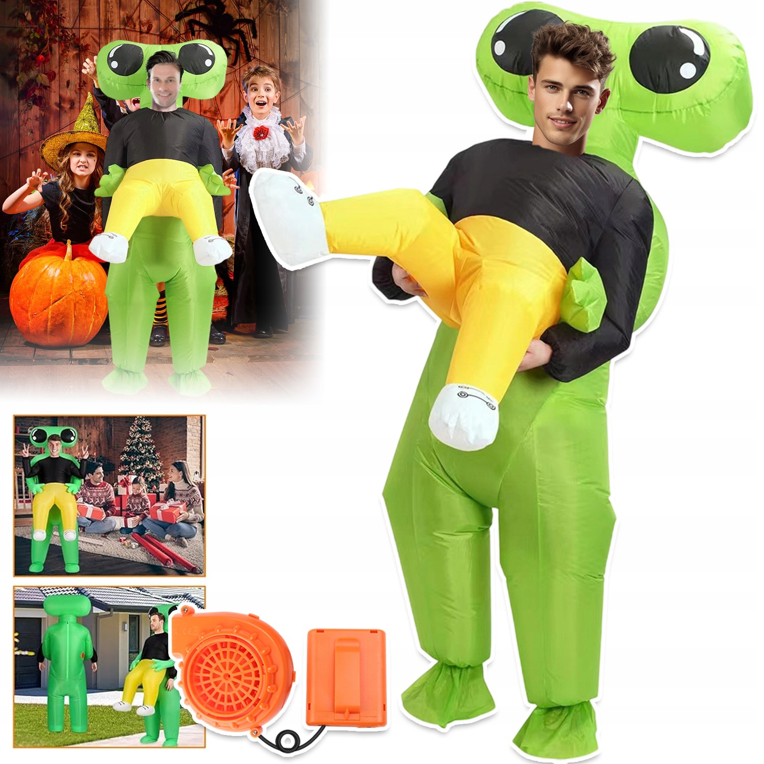 Kostým kostým Alien převlek na halloweenskou párty cosplay