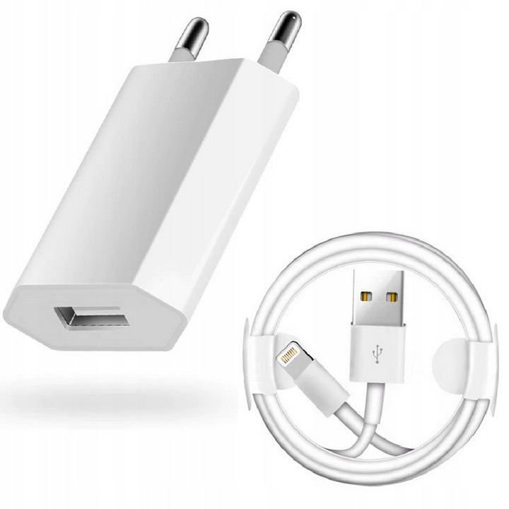 

Szybka Ładowarka + Kabel Do Iphone 1m Biały