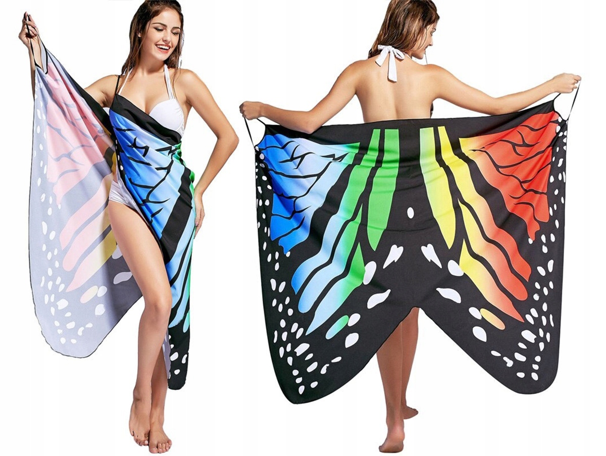 

Pareo Tunika Plażowa Sukienka Motyl Narzuta 3w1