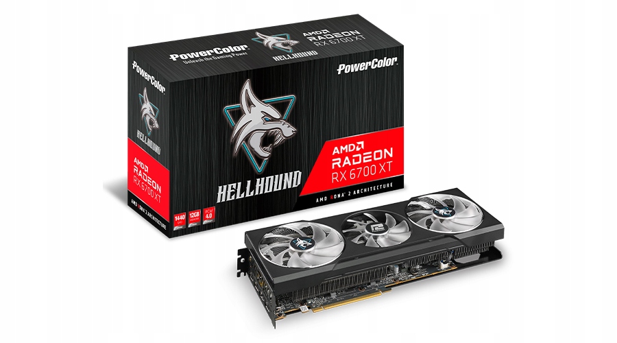 Karta graficzna PowerColor Hellhound RX 6700 XT 12 GB GDDR6