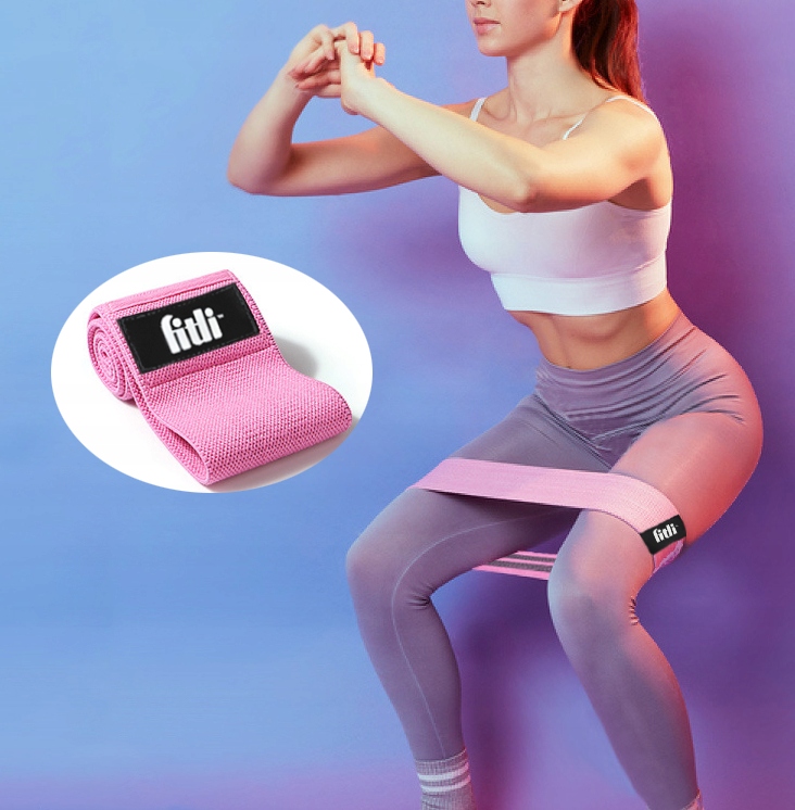 ZESTAW 3 GUMY OPOROWE DO ĆWICZEŃ MATERIAŁOWE HIP BAND MOCNE TAŚMY FITNESS Model FTL08