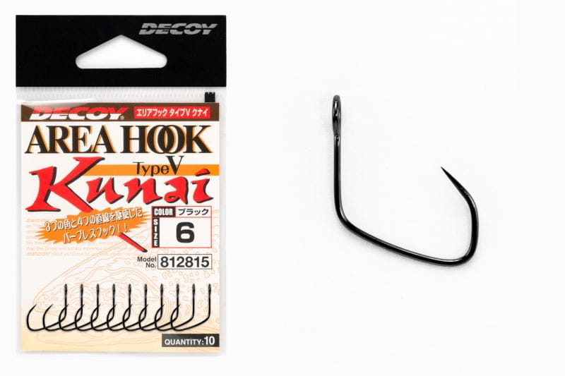 10 szt. Haczyk Decoy AH-5 Area Hook Typ V #6 Made in Japan Bezzadziorowe