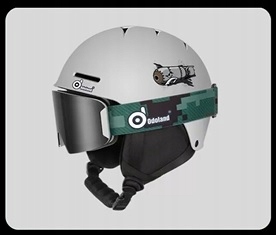 Lyžařská Přilba Odoland Velikost Xs Dětská Bílá komplet s googlemi