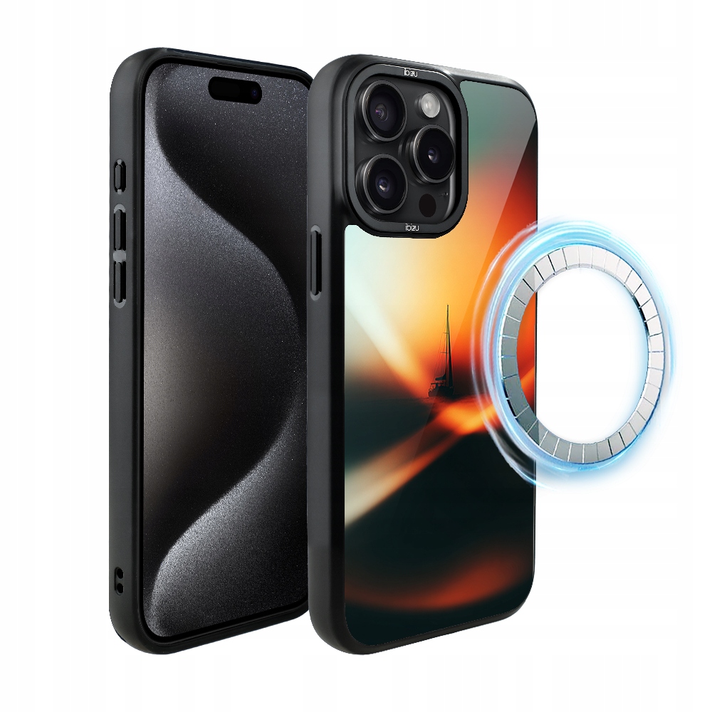 Pouzdro pro iPhone 15 Pro Max Ibizu DropGuard Matné s MagSafe, Golden Hour