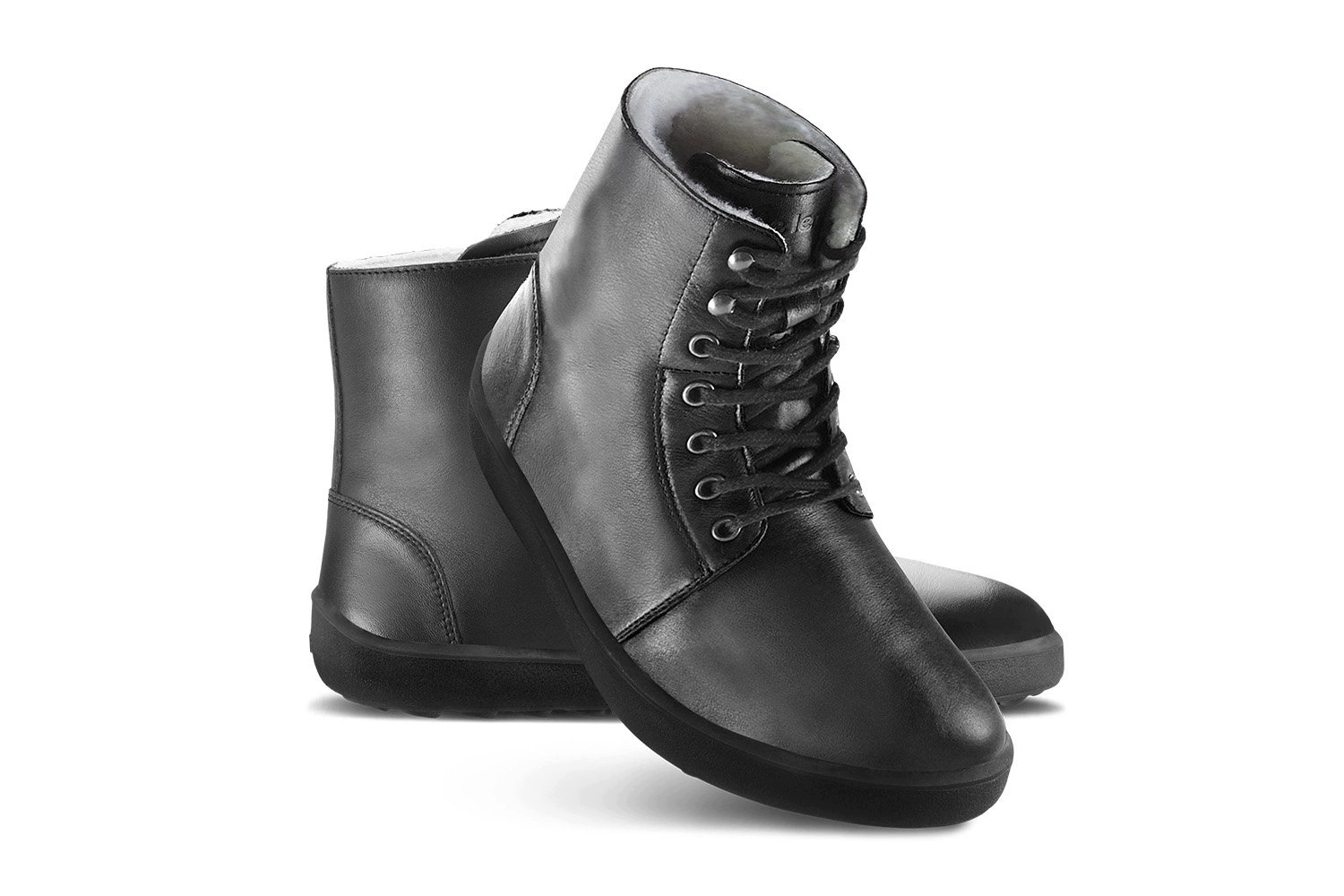 Śniegowce barefoot zimowe skórzane damskie Be Lenka Winter 3.0 Black 45