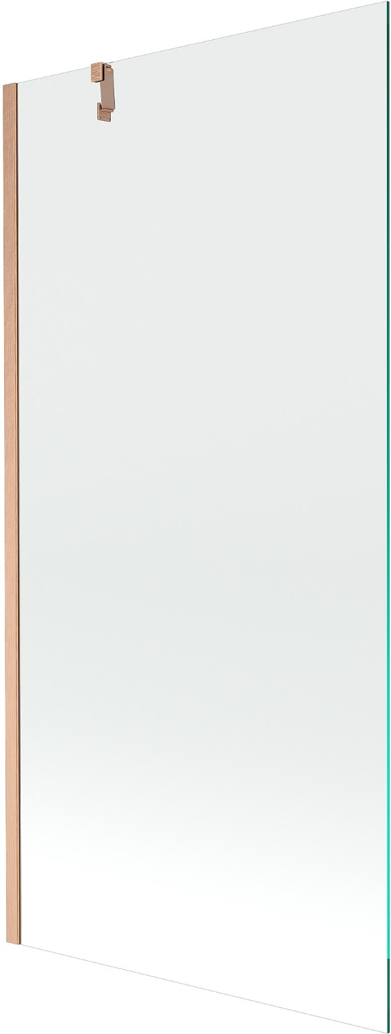 Mexen Next vanová zástěna 1-křídlová 90 x 150 cm, průhledná, kartáčovaná mě