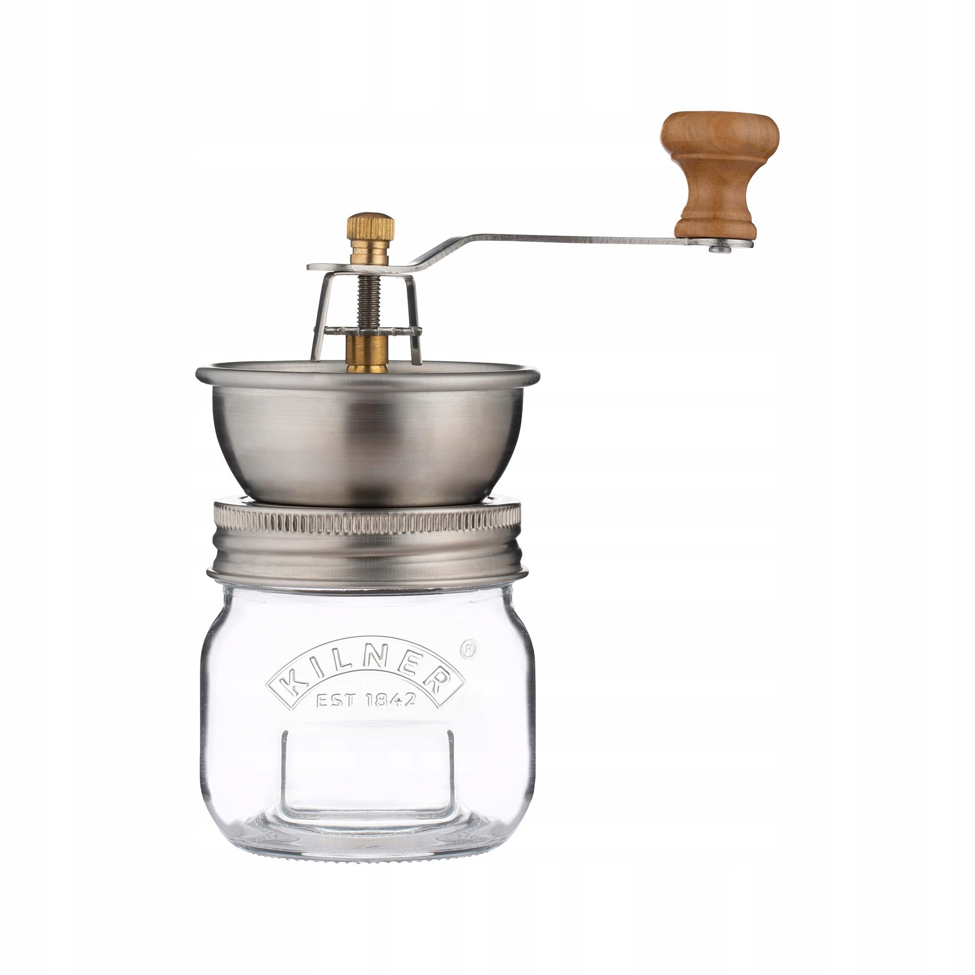 Ruční mlýnek na koření Kilner se sklenicí 250 ml, keramický, žhavý