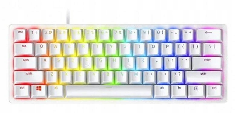 Klawiatura mechaniczna Razer Huntsman Mini Kailh Red biała USB