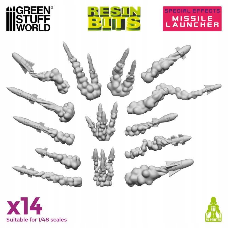 Gsw 12364 3D printed Missile Launcher Effect (set 14pcs) (Efekt wyrzutni