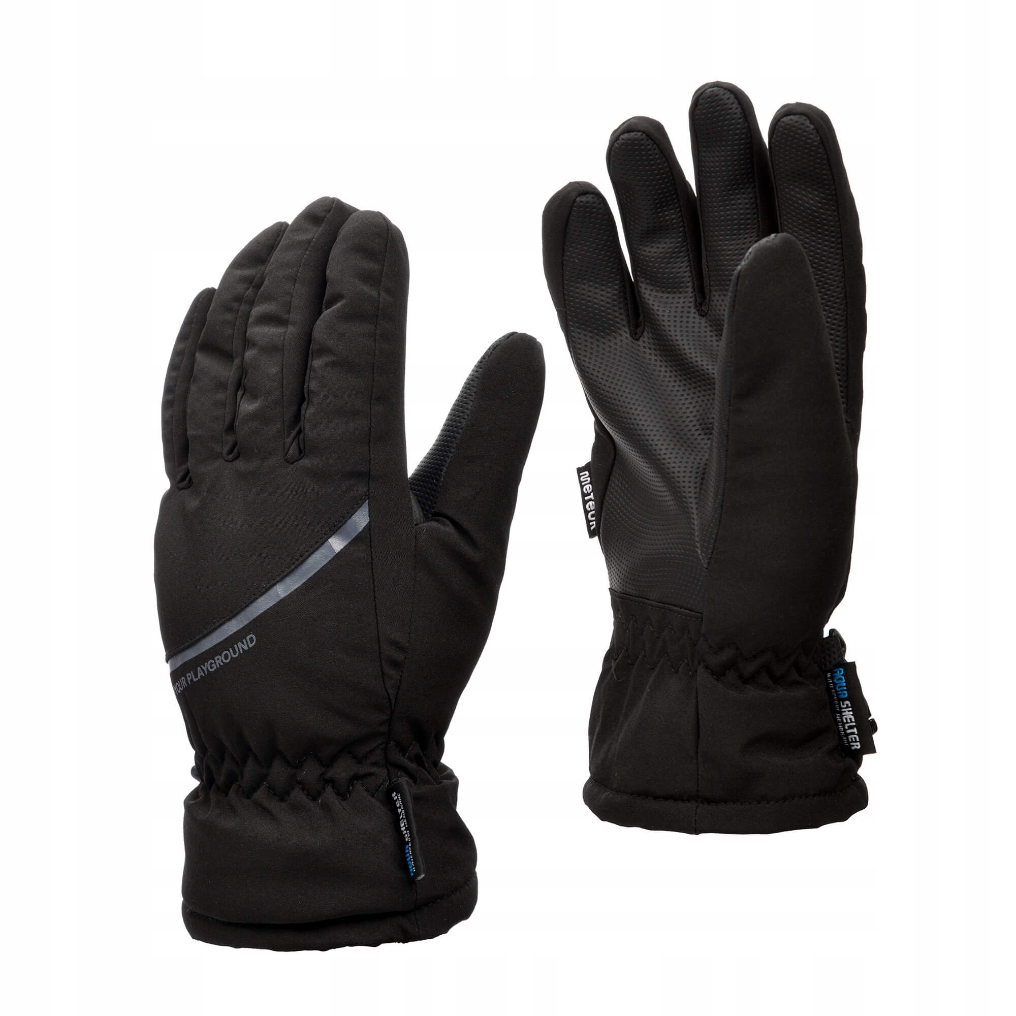 Rękawice Zimowe Narciarskie Sportowe Ciepłe Rękawiczki Unisex Meteor M