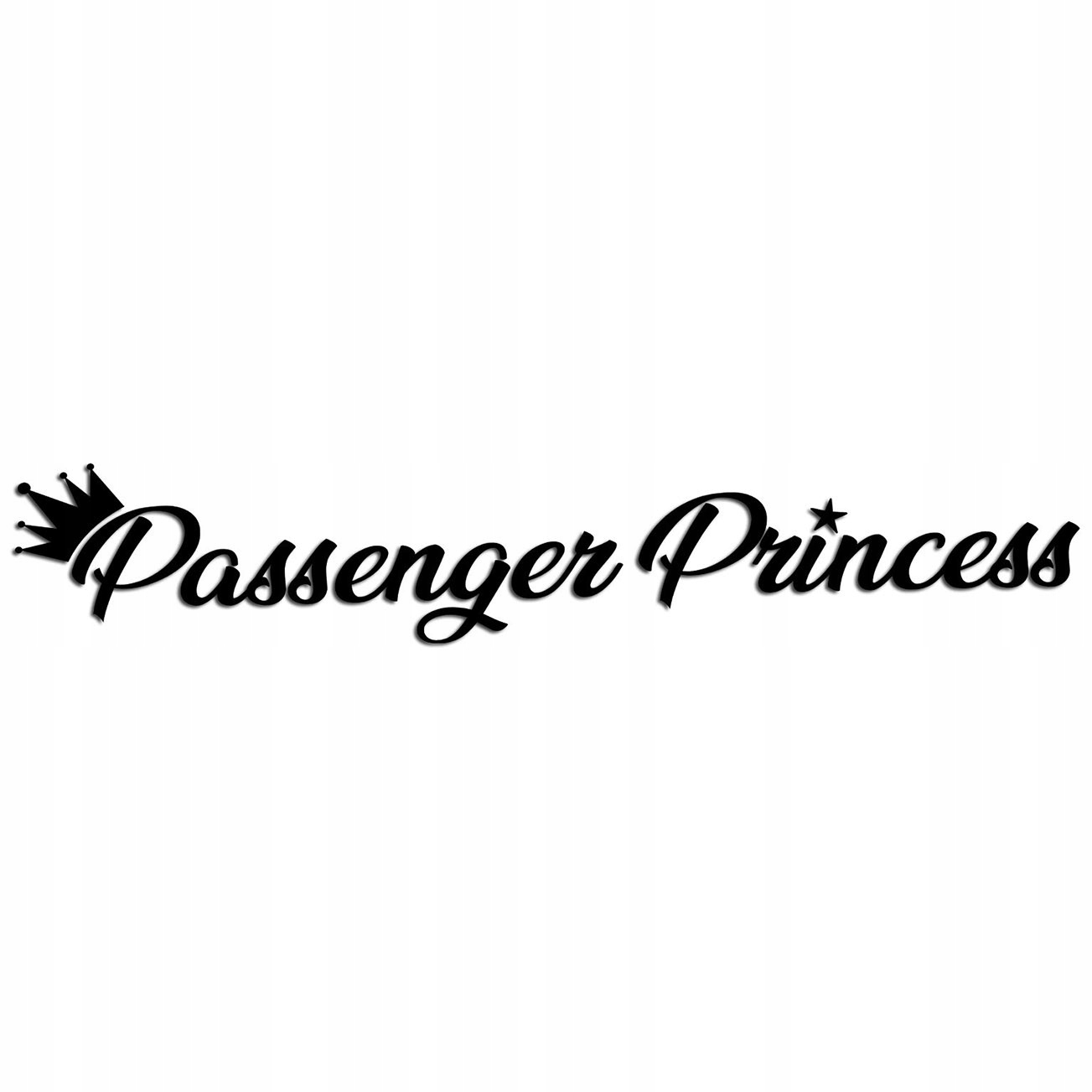 Wycinana naklejka Passenger Princess czarna J and A