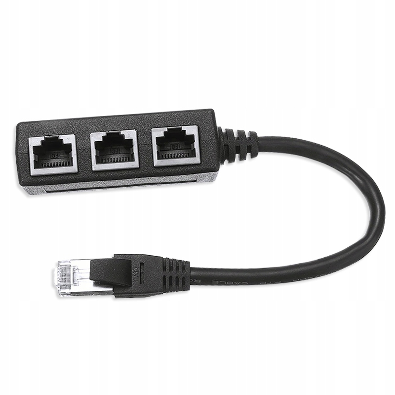 

Adapter Rozgałęźnik 1000 Mb/s Lan RJ45 3xRJ45 Ftp