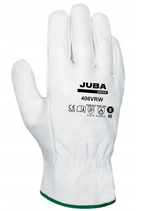 

Rękawice robocze 406VRW skóra lic. biała Juba r.9