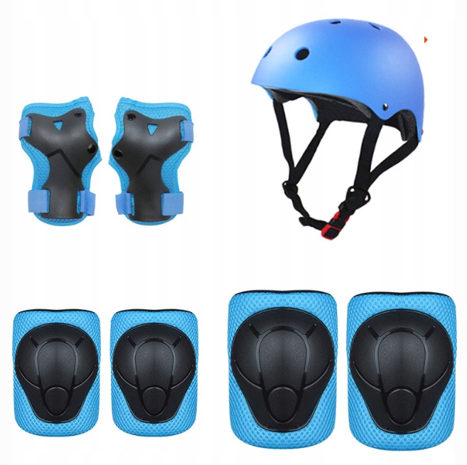 Komplet Kask Ochraniacze Dla Dzieci Regulowane 7EL Sport Outdoor