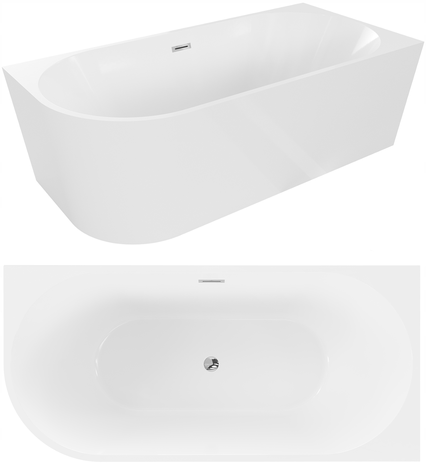 Wanna wolnostojąca przyścienna narożna 170x80 prawa Mexen Mia