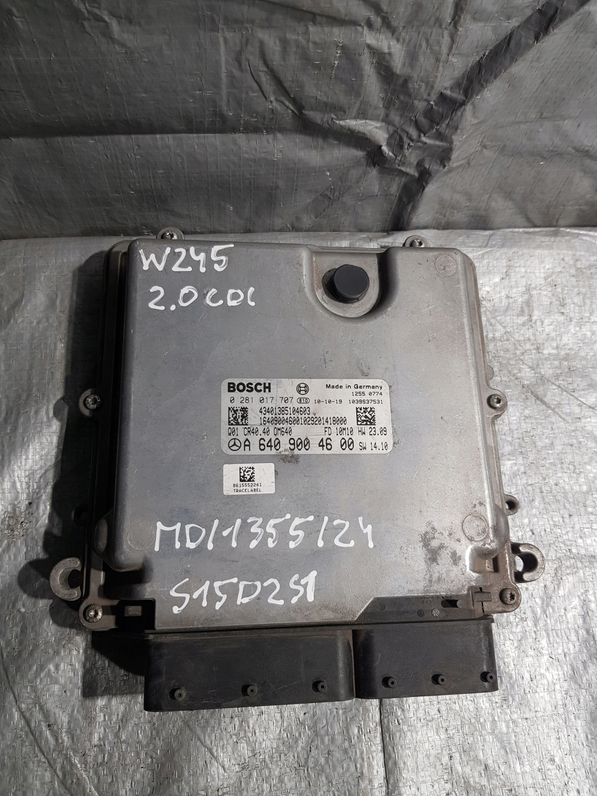 Computer Bedienteil W245 B-KLASA 2.0 CDI A6409004600