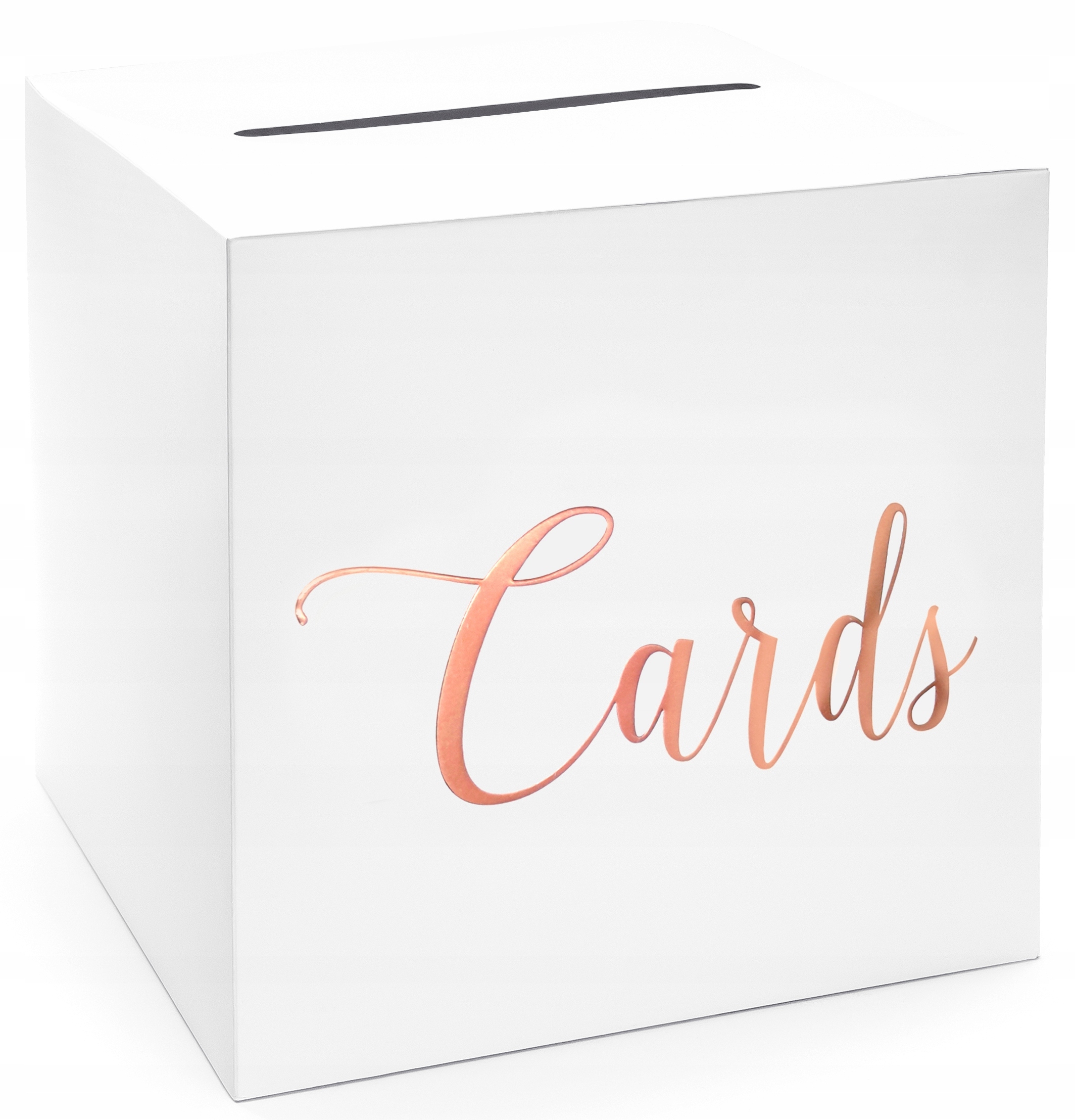 PUDEŁKO na KOPERTY ślub RÓŻOWE ZŁOTO Cards wesele