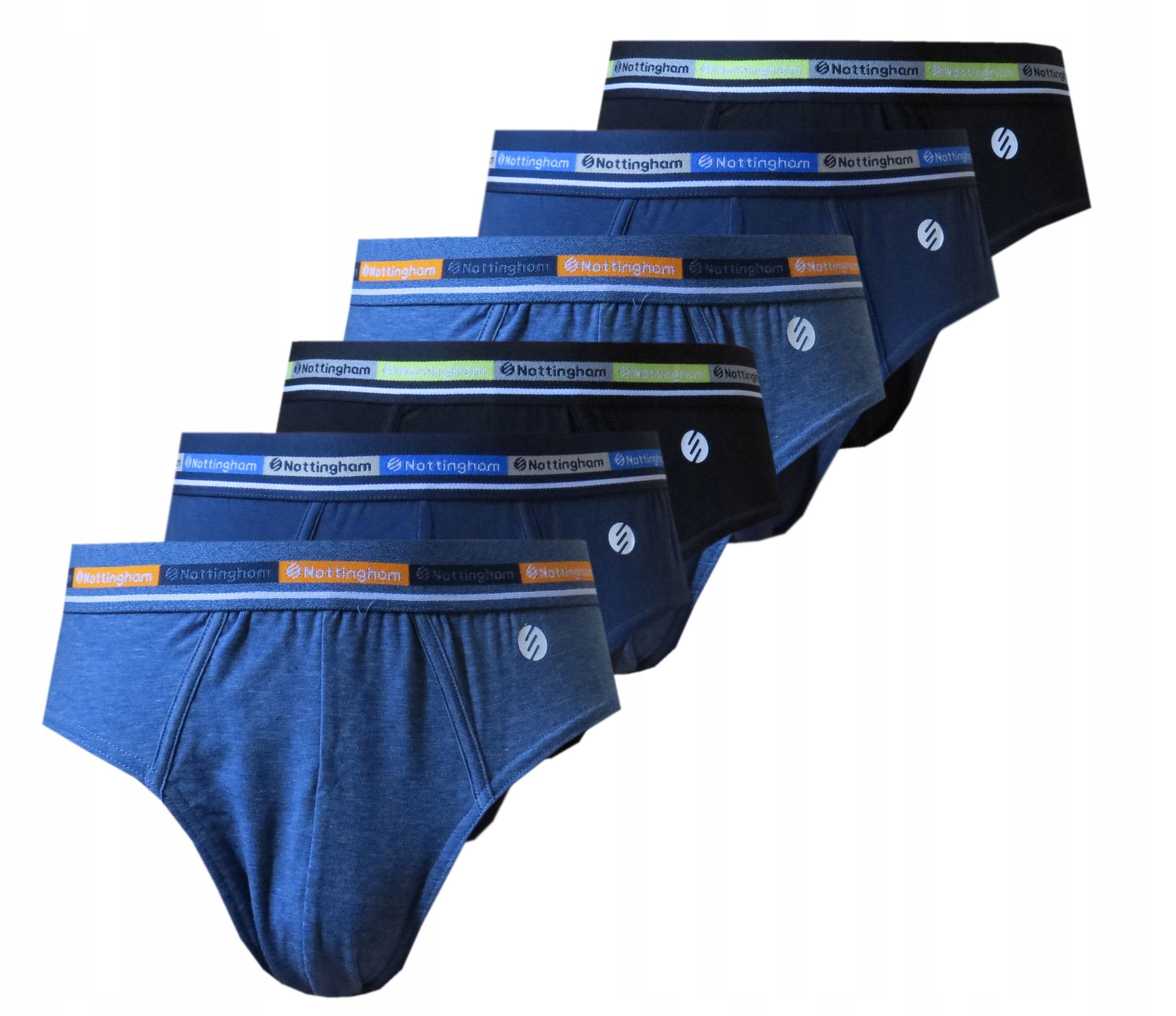 6szt Slipy męskie majtki Nottingham bawełna Box XXL