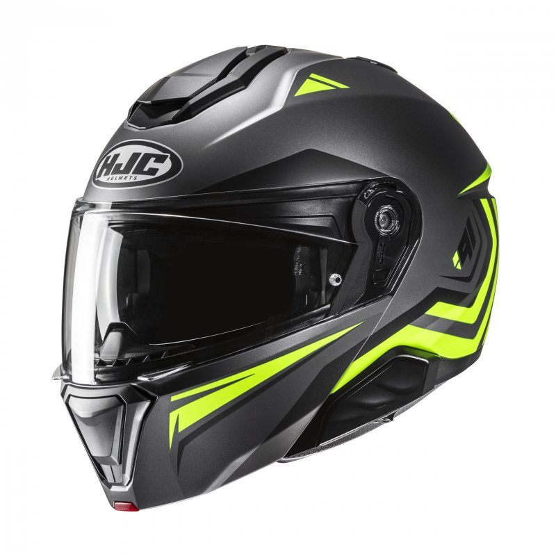 Motocyklová Prilba Hjc I91 Tricus Black Yellow M