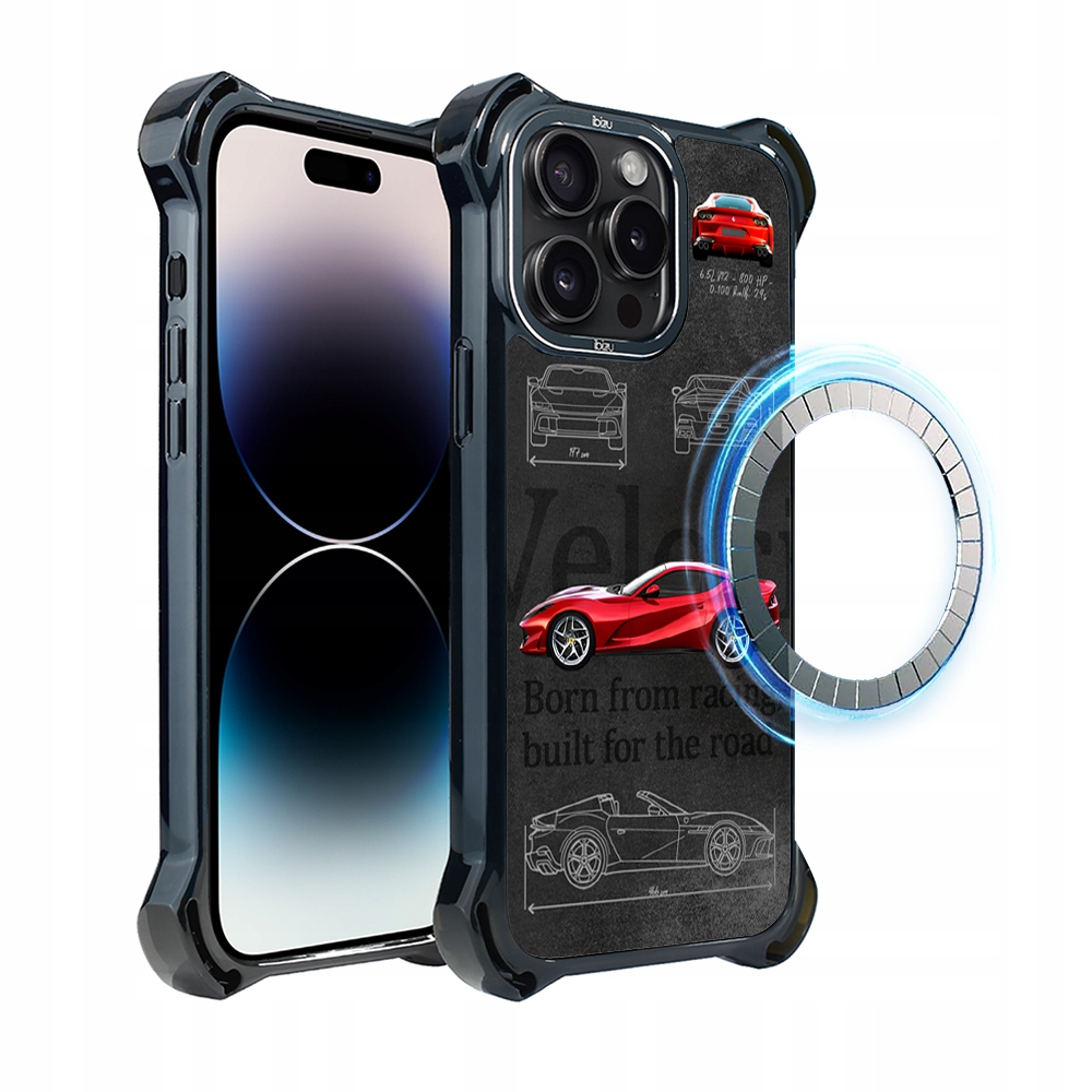 Pouzdro iPhone 14 Pro Max Ibizu DropGuard Ultra s MagSafe, 812 Superfast