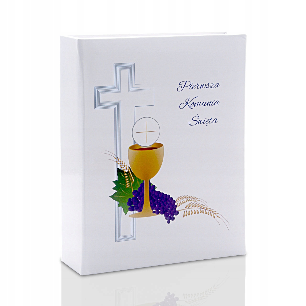 Album wsuwany komunijny fioletowy na 128 zdjęć 10x15
