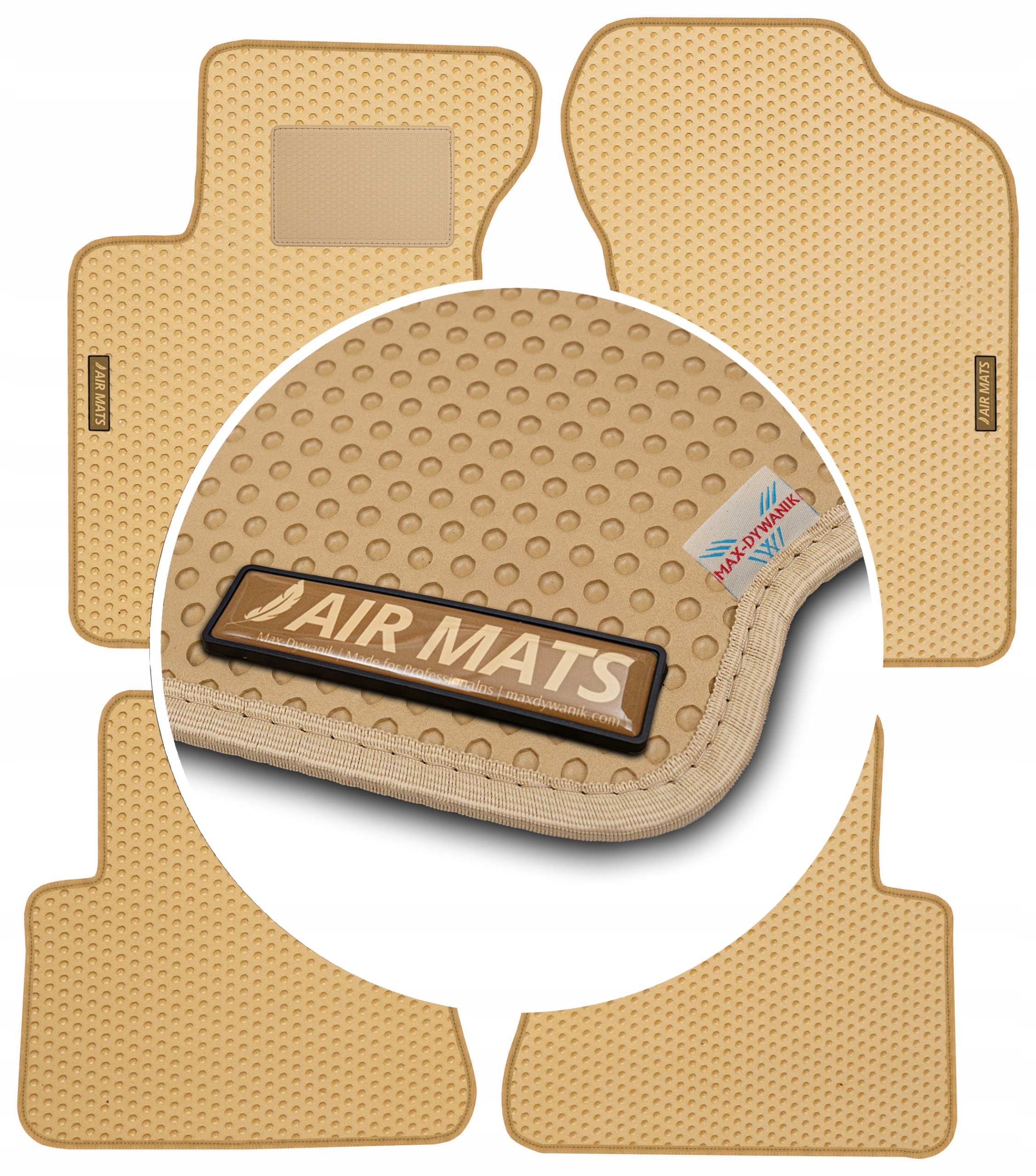 Hyundai Getz Hb 2002-2009 Béžové gumové koberce Eva Air Mats