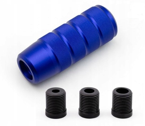Sportowa Gałka Zmiany Biegów Epman Aluminium 3x Redukcje Niebieska Blue
