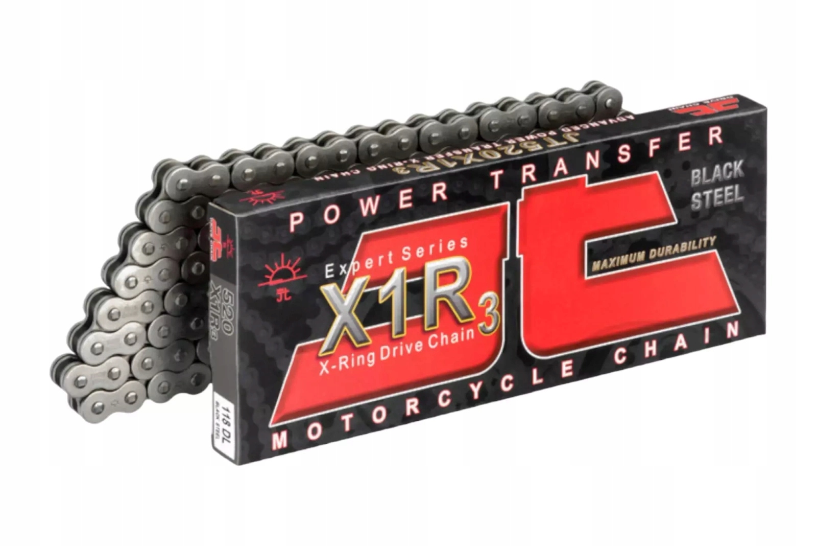 Hnací reťazec Jt 520X1R3/118 X-Ring otvorený s uzáverom a sponou