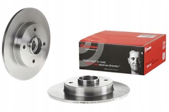 08.9512.27 - BREMBO ЗАДНИЕ ТОРМОЗНЫЕ ДИСКИ PEUGEOT 2008 2013-