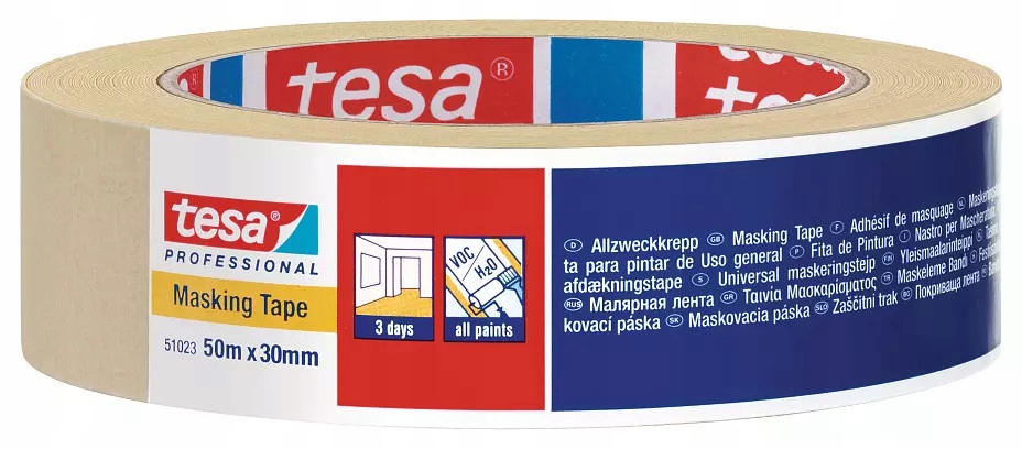 

Taśma Papierowa Maskująca Tesa Malarska 30mm 50m