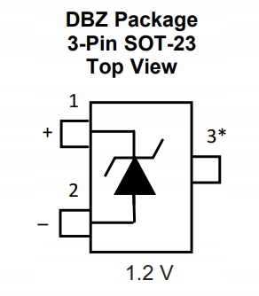 [4szt] LM4041DIM3X-1.2 źródło napięcia odniesienia 1.225V 1% Smd SOT23