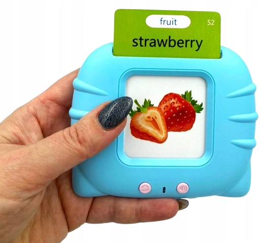 CZYTNIK KART DO NAUKI ANGIELSKIEGO KARTY do WCZESNEJ NAUKI JĘZYKA 224 słowa Baterie 100 mAh