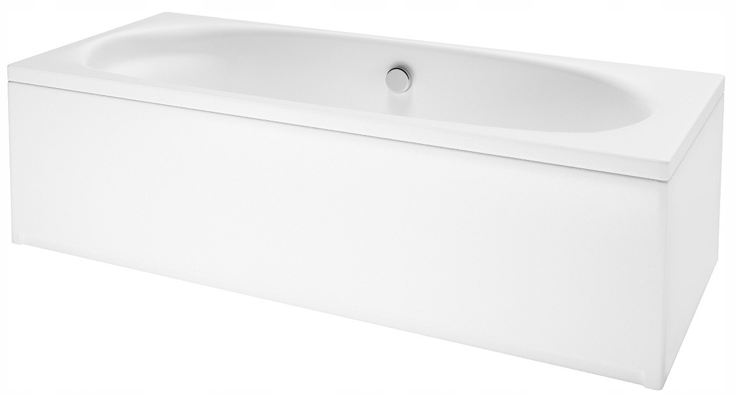 Duża niemała wanna przyścienna akrylowa z obudową na nóżkach 180x80 Sofa