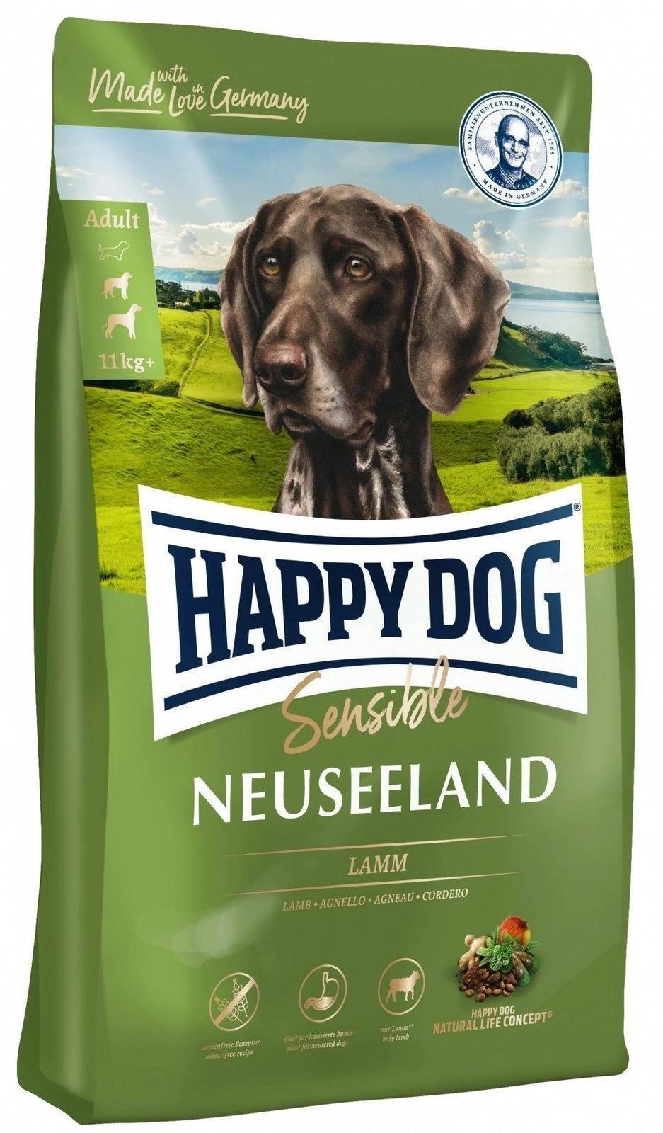 Levně Happy Dog Supreme Neusseland 12,5 kg Krmivo pro psy s jehněčím a rýží