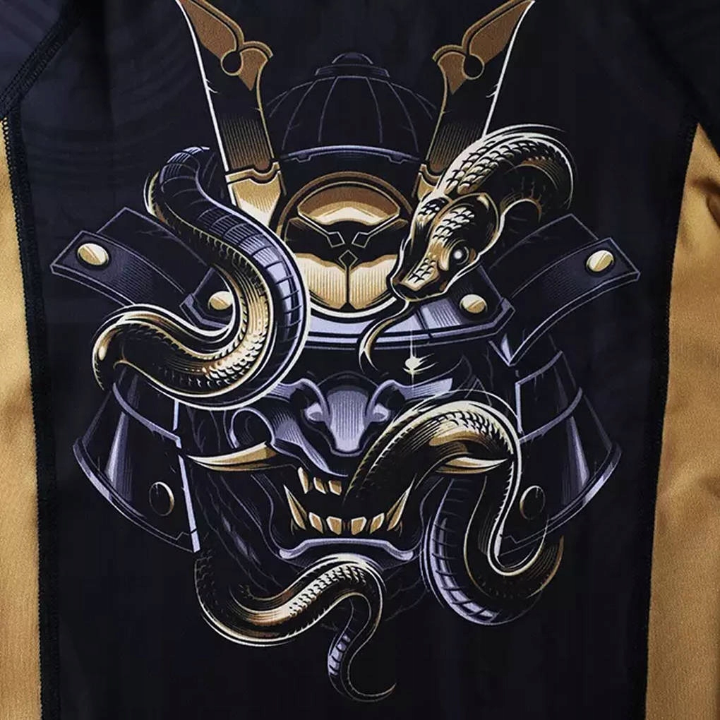 Rashguard dziecięcy z krótkim rękawem Oni Samurai Czarny r. 134 cm Płeć chłopiec