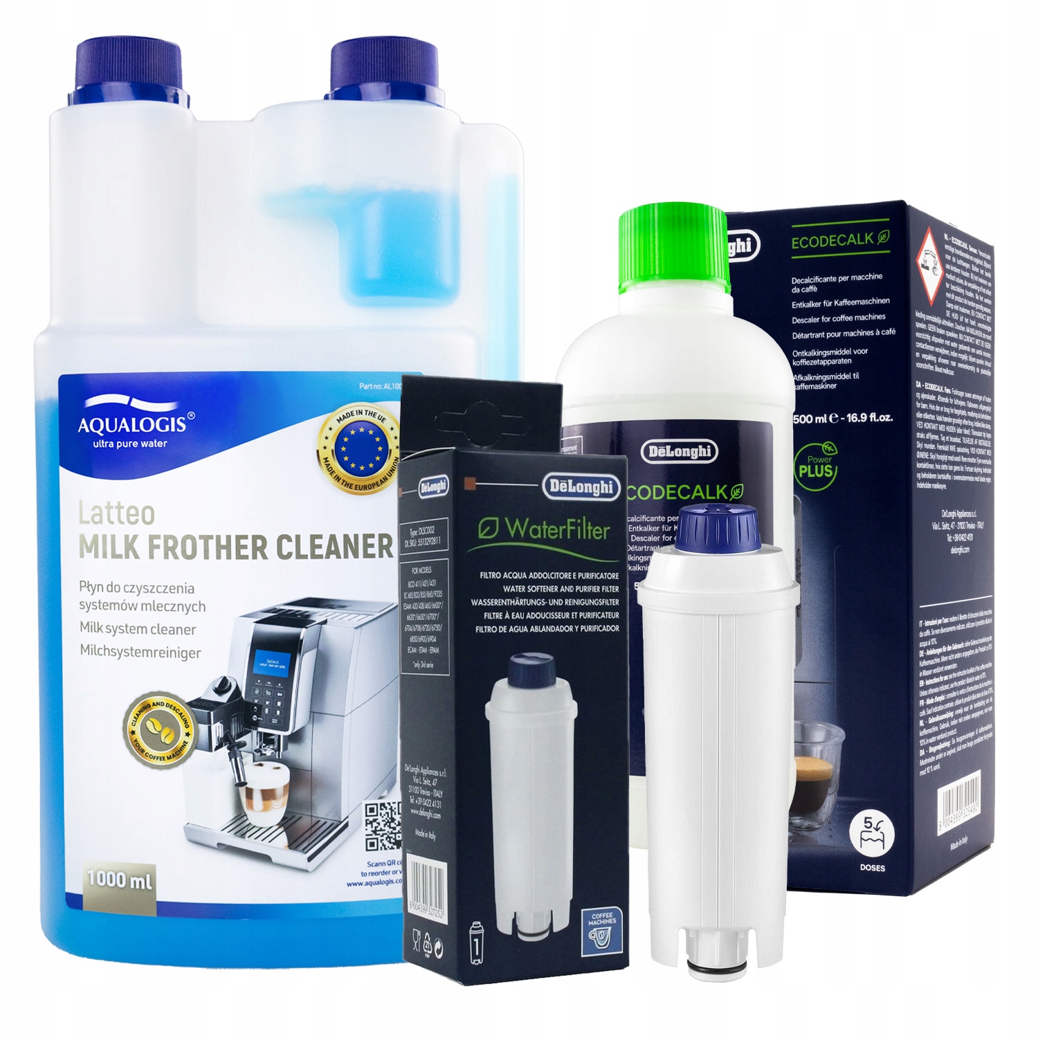 Filtr do kávovaru Delonghi DLSC002 EcoDecalk 500 ml kapalina 1 l