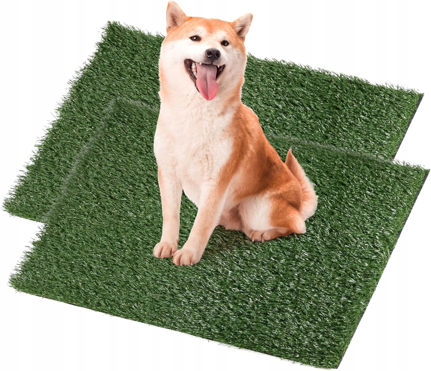Levně Qwork Tréninková podložka pro štěňata 51x63 cm tráva pro výuku čistoty