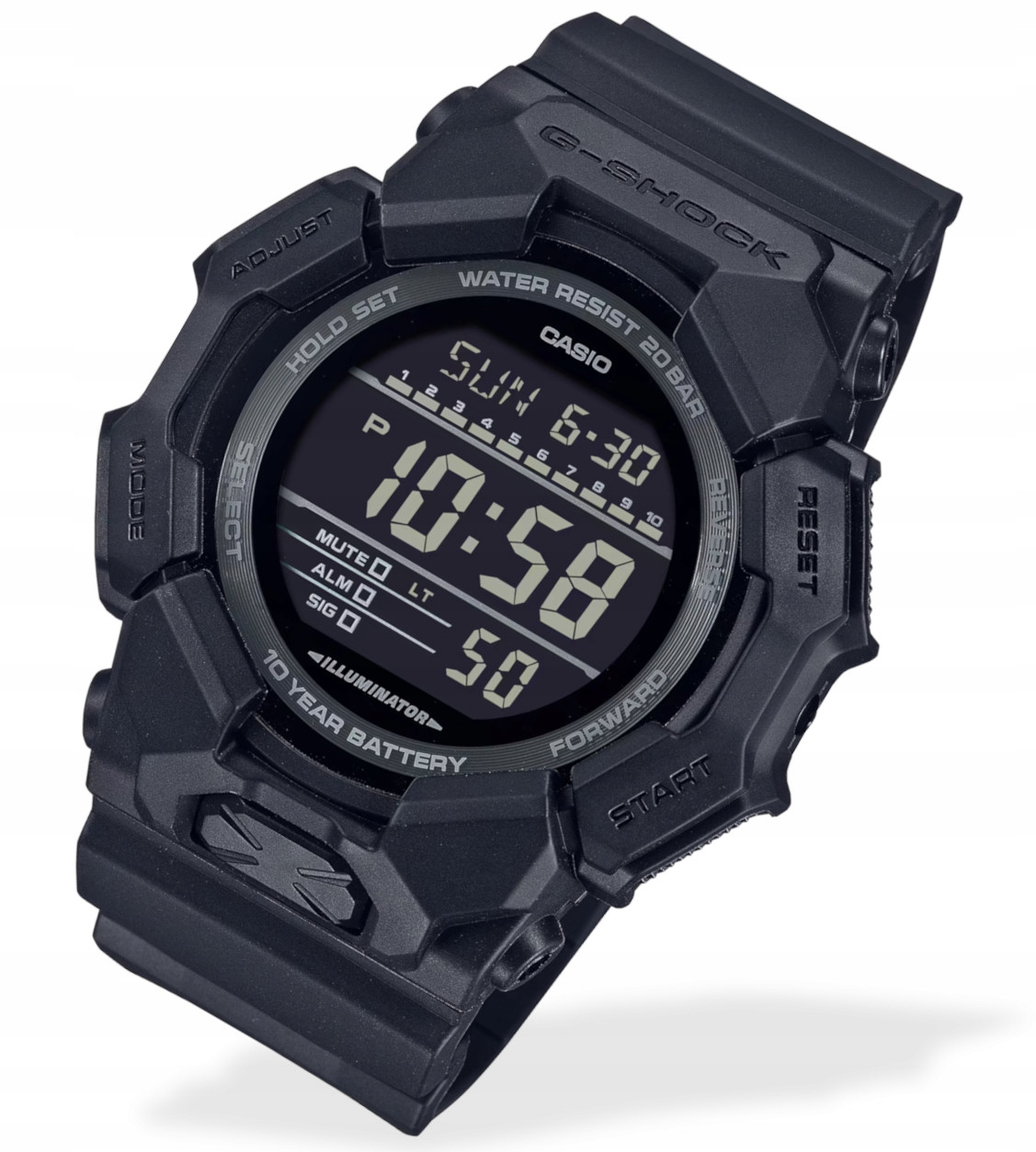 Černé sportovní pánské hodinky Casio G-Shock GD-010 Box Gravírování bonus