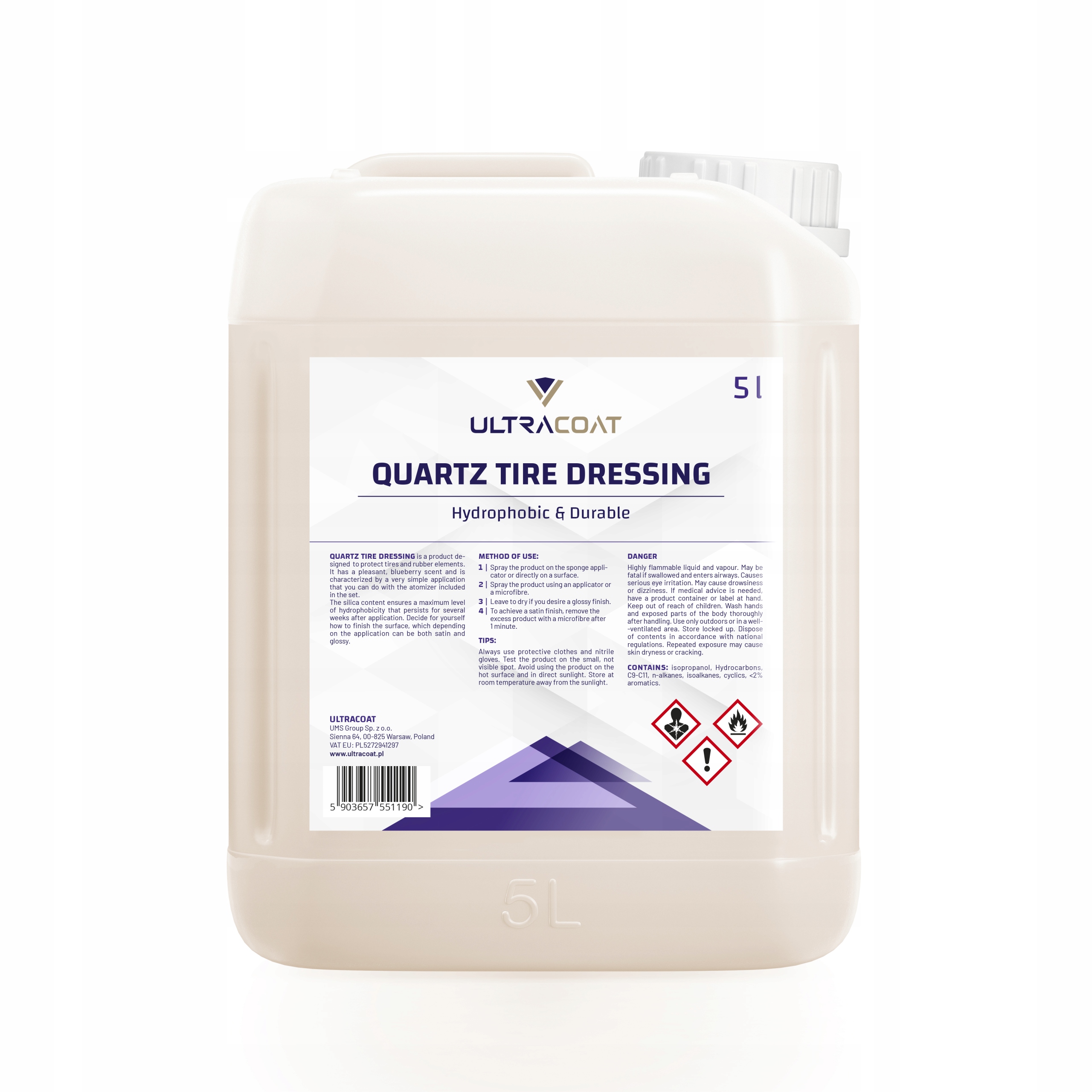 ULTRACOAT Quartz Tire Dressing 5L Dressing Opon