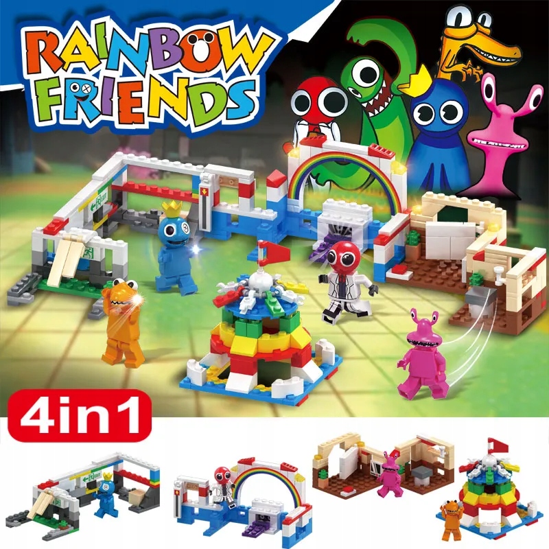 

Klocki figurki Rainbow Friends 4w1 Roblox typ Lego