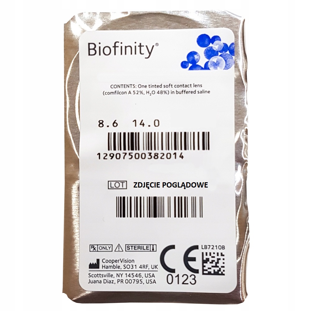 Ежемесячные линзы Biofinity, 3 шт.